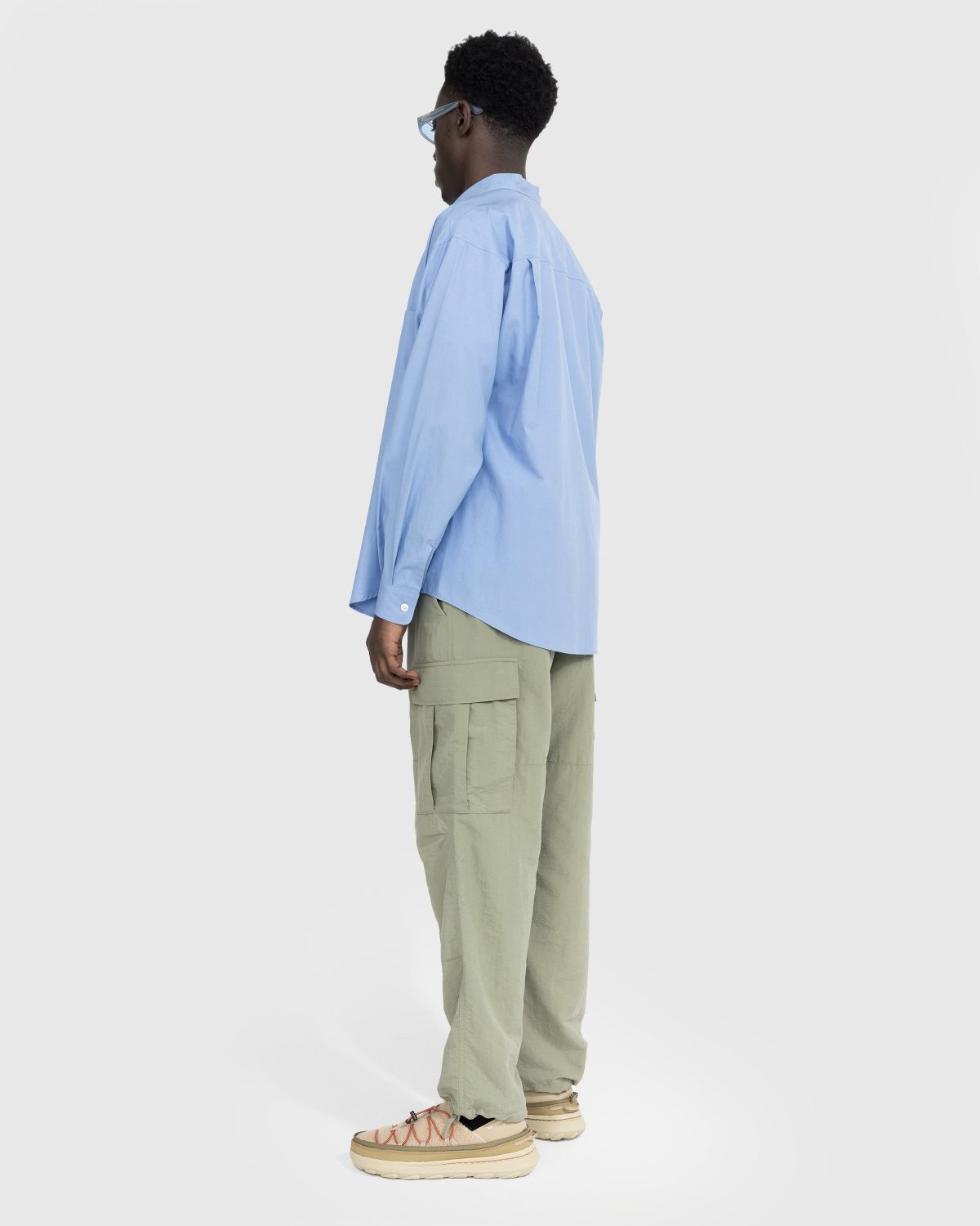 Auralee – Washed Finks Twill Big Shirt Blue